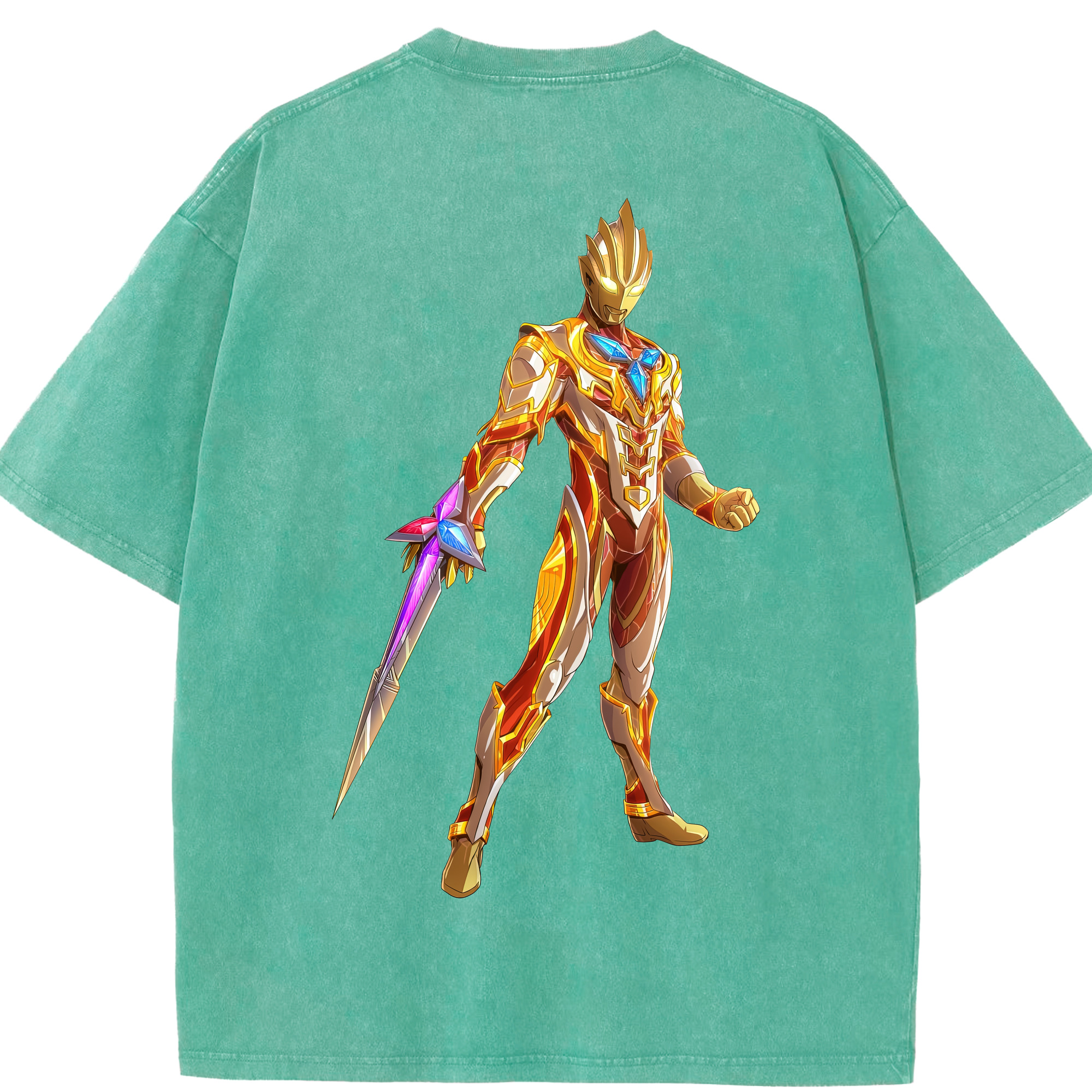 （画像用） ウルトラマン Ultraman 綿100% ヴィンテージ風 半袖Tシャツ（背面プリント）